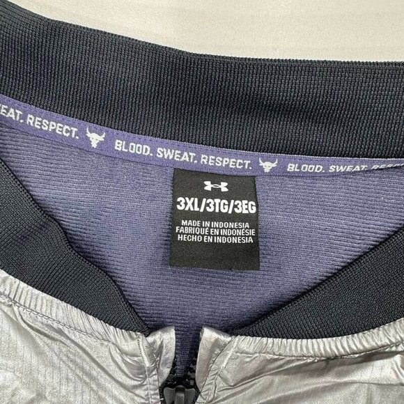 Under Armour Project Rock Bomber Jacket 3XL UA‎ Disrupt Gym Mens $160 - Picture 6 of 14